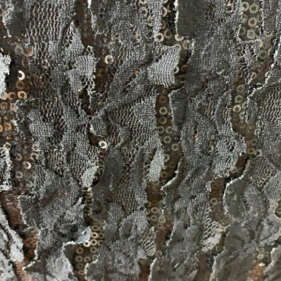 AUTHENTIC  alice+ olivia lace and sequin top pollover blouse size S - Picture 8 of 8